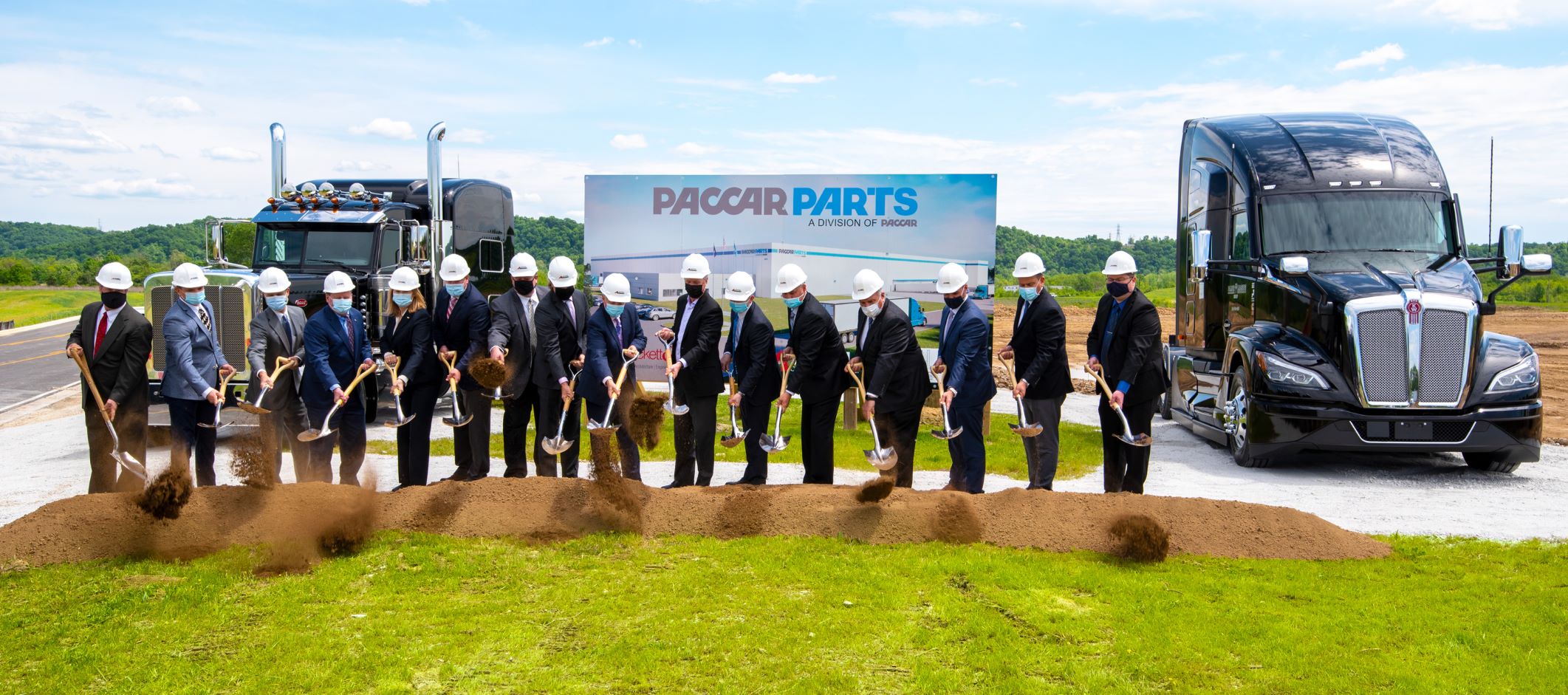 Groundbreaking ceremony at site of Louisville Parts Distribution Center